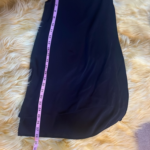 EILEEN FISHER SILK GEORGETTE CREPE BALLET NECK BLOUSE - Picture 7 of 9